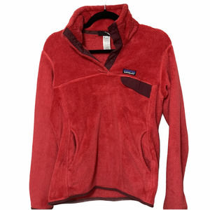 Patagonia Retool Snap T Pullover Medium Red